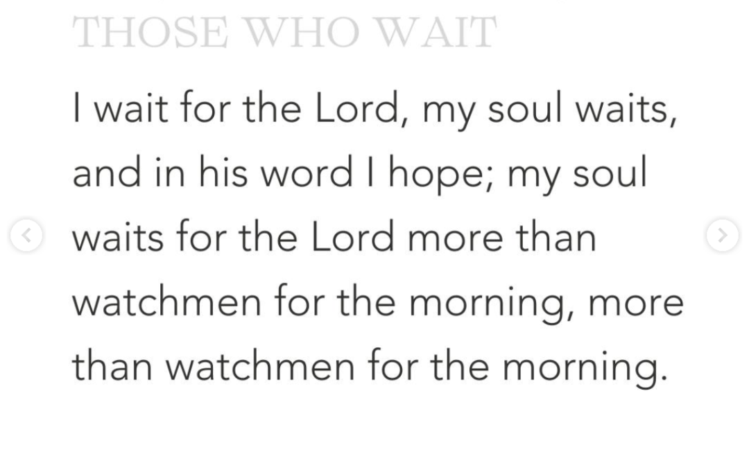 The God Who Comes to Those Who Wait